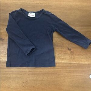 Hanna Andersson - Navy Cotton Long Sleeve Toddler Top - 3T